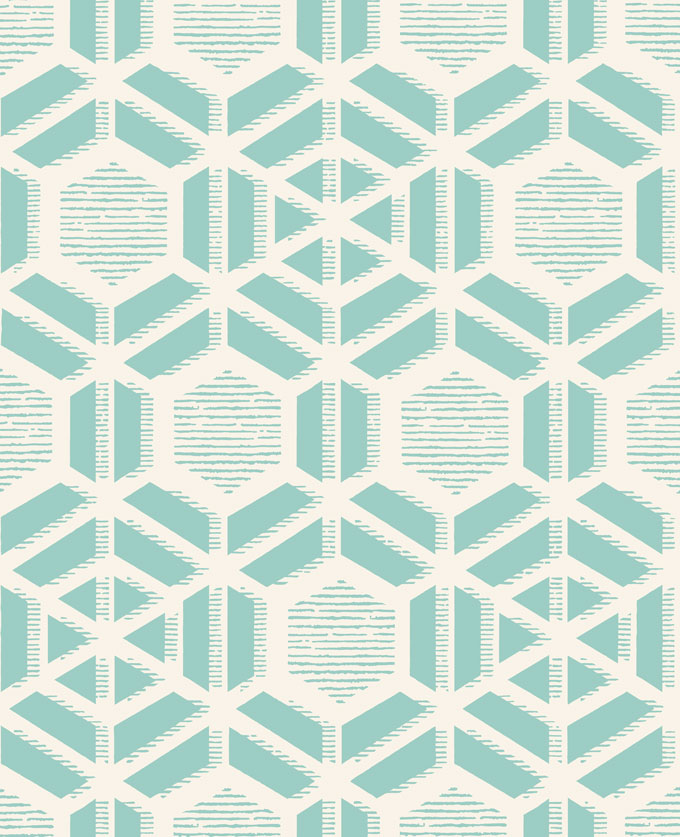 Обои 1838 Wallcoverings Capri Aquamarine 1905-126-01